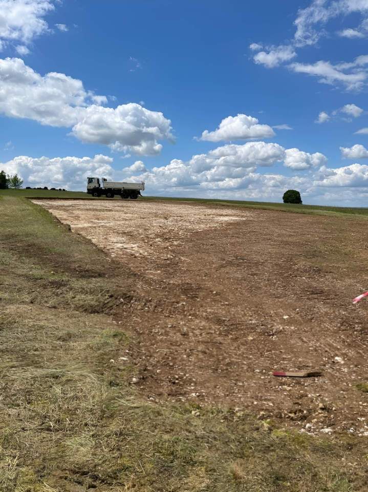 Chantier de terrassement, Montayral