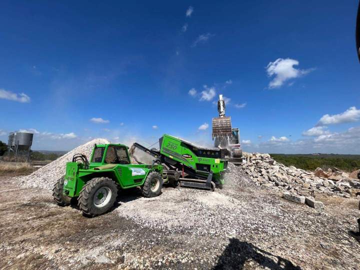 Broyage de matériaux de démolition, Montayral 