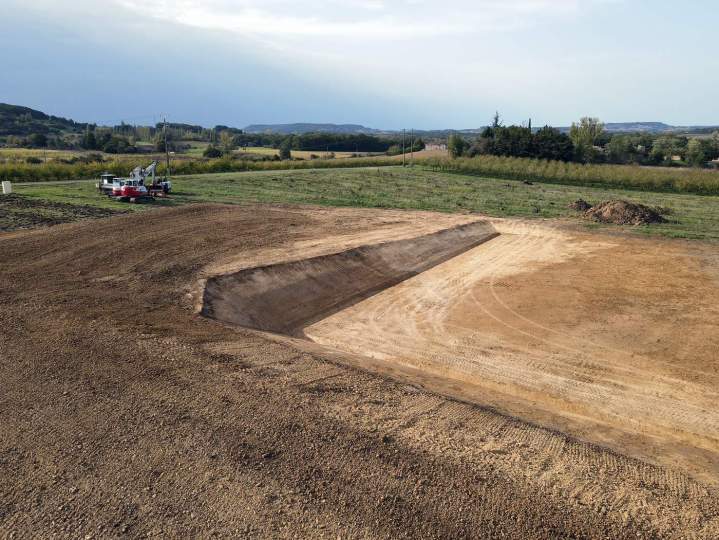 Travaux de décaissement à Montayral